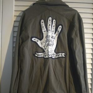 Michael stars olive green jacket size M